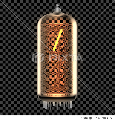 Nixie tube indicator lamp with symbol 46190315