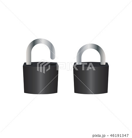 Padlock logo icon design template vector  46191347