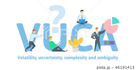 VUCA, volatility, uncertainty, complexity and ambiguity of general conditions and situations VUCA, volatility, uncertainty, complexity and ambiguity of general conditions and situations 46191413