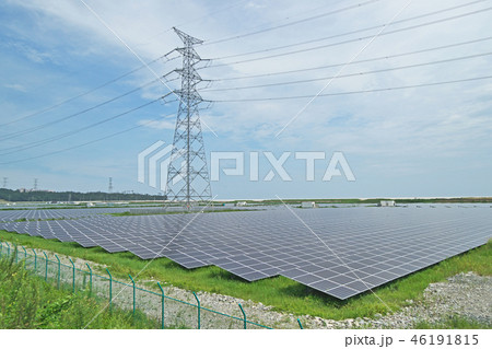 震災7年後に稼働する太陽光発電所 46191815