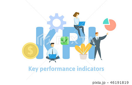 Key Performance Indicators, KPI. Concept with...のイラスト素材 [46191819] - PIXTA