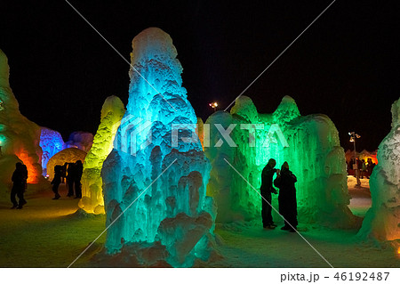 北海道 支笏湖氷濤まつり 氷のオブジェ 北海道 支笏湖氷濤まつり 氷のオブジェ 46192487