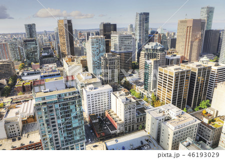 Aerial of the Vancouver, Canada downtown Aerial of the Vancouver, Canada downtown 46193029