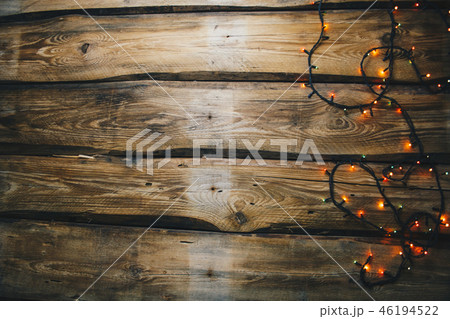 background image. wallpapers on the desktop in the New Year style. Wooden photo background with 46194522