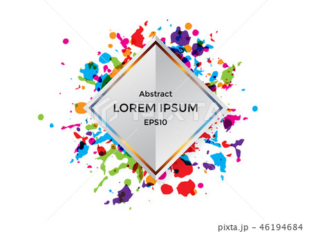 vector splatter with square layout background 46194684