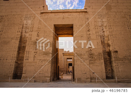 Beautiful ancient Temple of Medina-Habu. Beautiful ancient Temple of Medina-Habu. 46196785