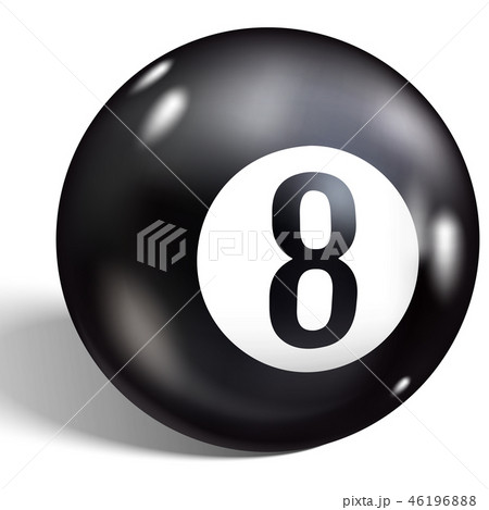 Eight Ball. Vector illustration billiards. 46196888