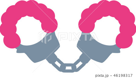 Pink fluffy handcuffs 46198317