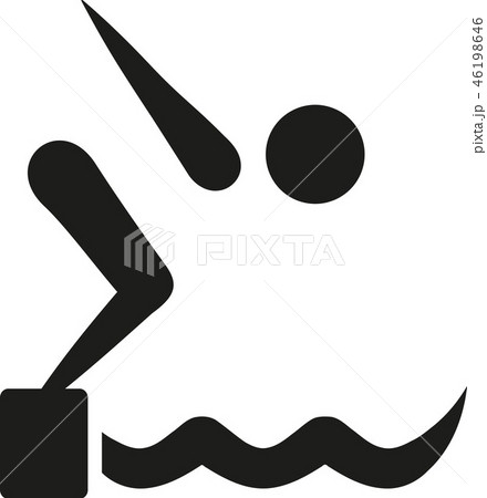 High diving symbol 46198646