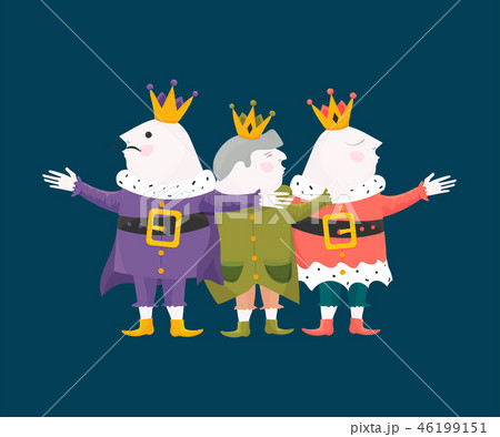 Vector Illustration for Three Kings Day, also known as Little Christmas or Epiphany. Cartoon styled 46199151