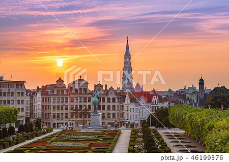Brussels at sunset, Brussels, Belgium 46199376