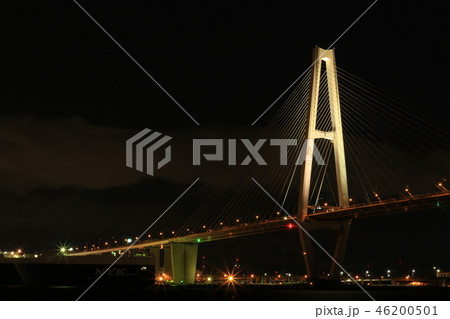 ライトアップされた名港トリトン ライトアップされた名港トリトン 46200501