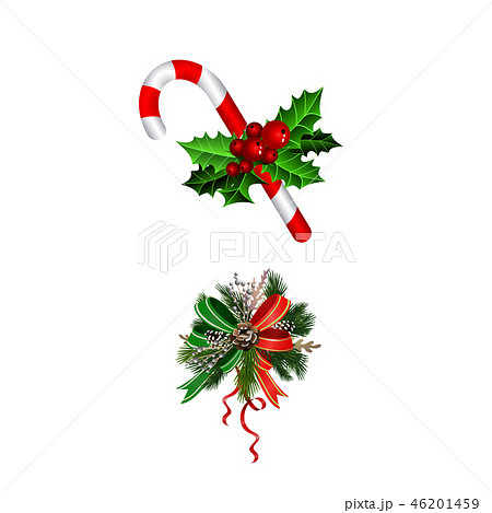 Christmas festive decoration from christmas tree branches 46201459