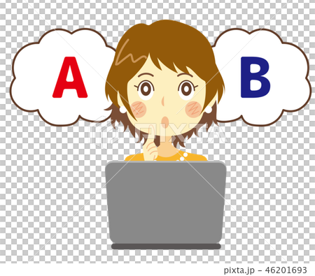 Woman PC troubled with A or B 46201693