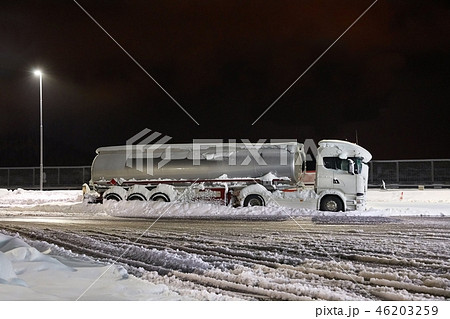 Tank Truck In Snow 46203259