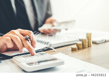 Business man Accounting Calculating Cost Business man Accounting Calculating Cost 46203822
