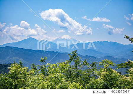 高尾山 山頂 大見晴台から眺望する富士山 5月中旬 高尾山 山頂 大見晴台から眺望する富士山 5月中旬 46204547