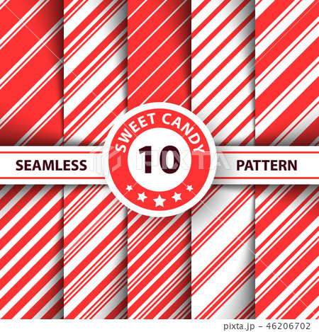 Striped sweet line Merry Christmas pattern. 46206702