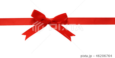 Red rep ribbon bow 46206764