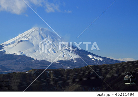 大涌谷から富士山を望む 46211494
