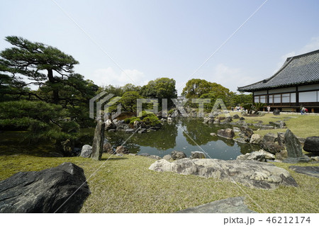 京都 二条城二の丸庭園の池 京都 二条城二の丸庭園の池 46212174