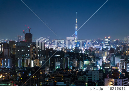 東京 文京シビックセンター 展望ラウンジからの夜景(スカイツリー方面) 東京 文京シビックセンター 展望ラウンジからの夜景(スカイツリー方面) 46216051