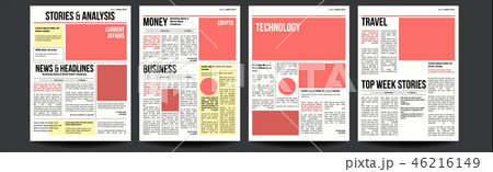 Newspaper Vector. Paper Tabloid Design. Daily Headline World Business Economy News And Technology Newspaper Vector. Paper Tabloid Design. Daily Headline World Business Economy News And Technology 46216149