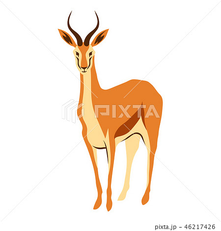 Stylized Illustration Of Gazelle のイラスト素材