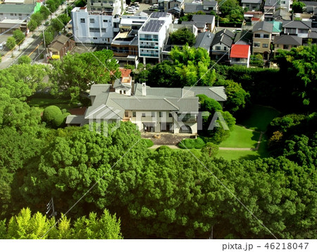 久留米市役所から見た石橋迎賓館 久留米市役所から見た石橋迎賓館 46218047