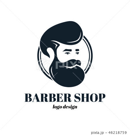 Barber shop template logo design. Vector  46218759