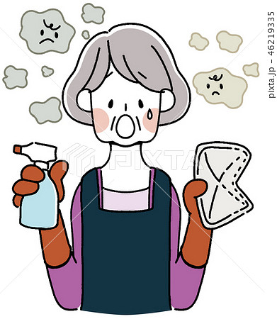 掃除に悩むシニア主婦 46219335