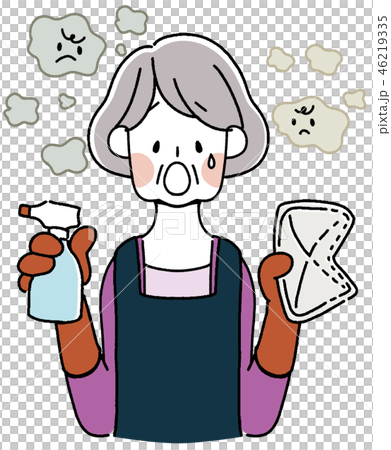 掃除に悩むシニア主婦 46219335