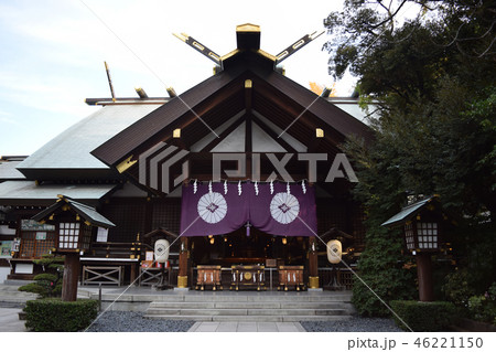 観光名所：縁結びのご利益がある東京大神宮の拝殿 46221150