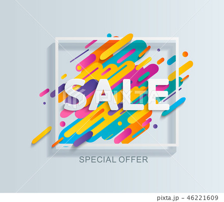 Sale banner template. 46221609