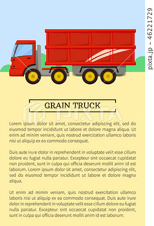 Agricultural Machinery Icon, Cartoon Vector Banner 46221729