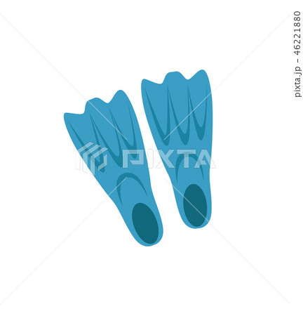 Plastic Flippers for Swimming Isolated Vector Icon Plastic Flippers for Swimming Isolated Vector Icon 46221880