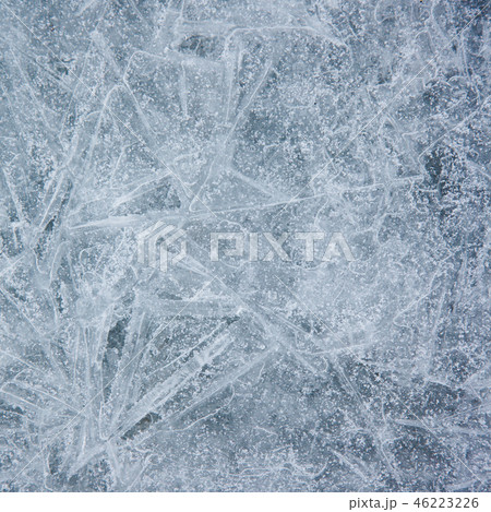 Grey Ice Texture Background with Crystal Surface Grey Ice Texture Background with Crystal Surface 46223226