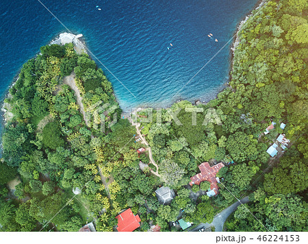 Aerial view on lagoon shore Aerial view on lagoon shore 46224153