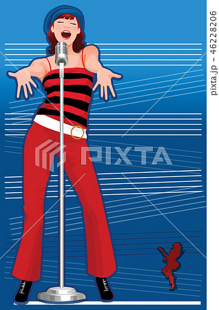 マイク 音楽 女性 46228206