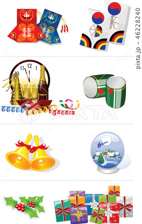 お祝い 装飾 食べ物 46228240