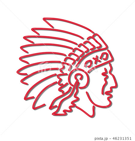 Native American Indian Chief Neon Sign Native American Indian Chief Neon Sign 46231351