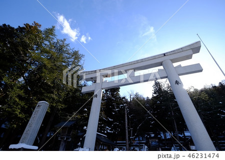 諏訪大社上社鳥居(北参道)  諏訪大社上社鳥居(北参道)  46231474