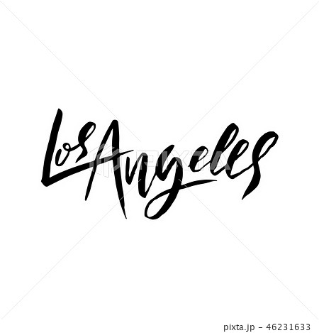 Los Angeles. Vector Handwritten Lettering Stock Vector