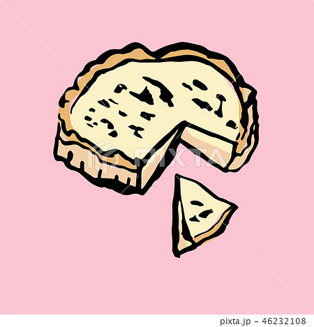 Cheesecake icon. Sweet cake pie grunge brush vector illustration. Cheesecake icon. Sweet cake pie grunge brush vector illustration. 46232108