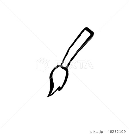 Paint brush grunge icon. Dry brush ink vector. Paint brush grunge icon. Dry brush ink vector. 46232109