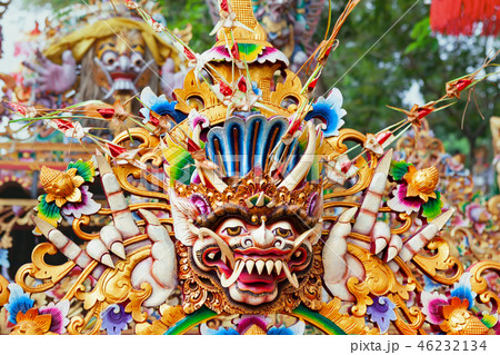 Traditional balinese protective spirit Bhoma 46232134