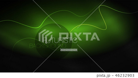 Neon lines wave background. Abstract composition Neon lines wave background. Abstract composition 46232903