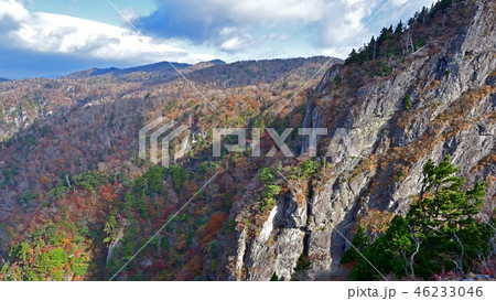 大台ケ原山大蛇嵓の晩秋の情景 46233046