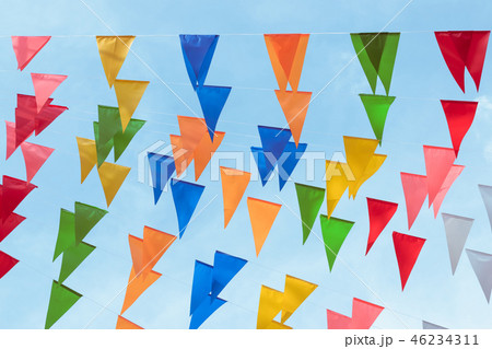 Fair flag bunting colorful fun fiesta party event Fair flag bunting colorful fun fiesta party event 46234311