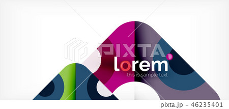Geometric colorful shapes composition abstract background. Minimal dynamic design Geometric colorful shapes composition abstract background. Minimal dynamic design 46235401